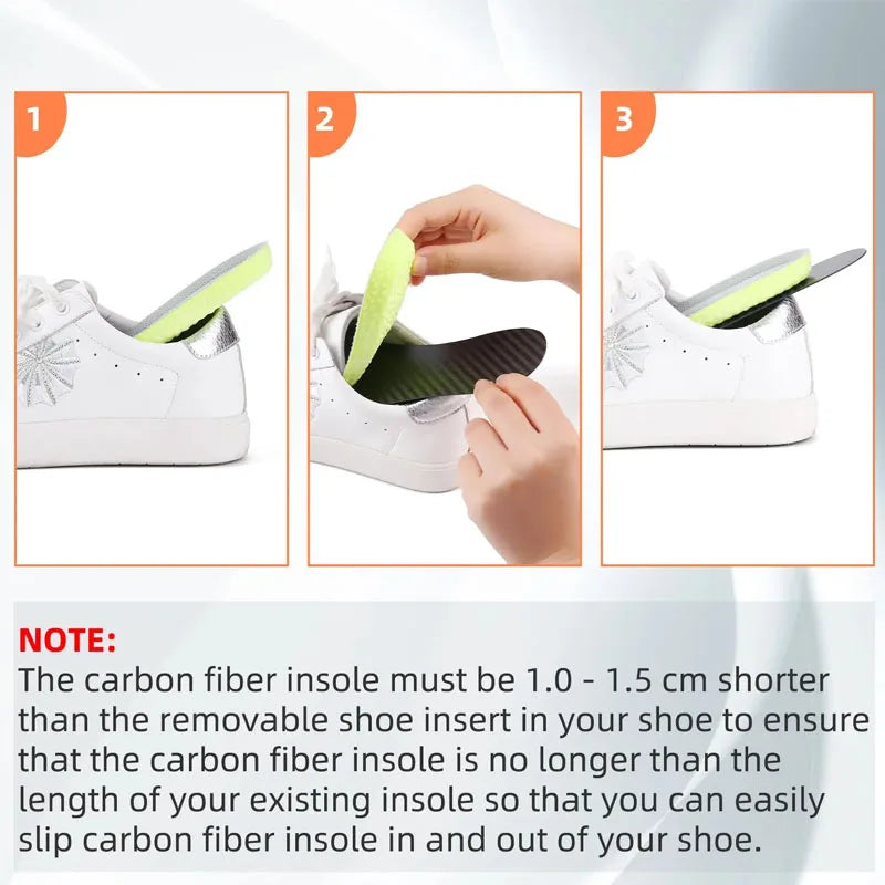 Carbon Comfort Pro Insoles – Carbon Fiber & Shock-Absorbing Support for Peak Performance & Recovery
