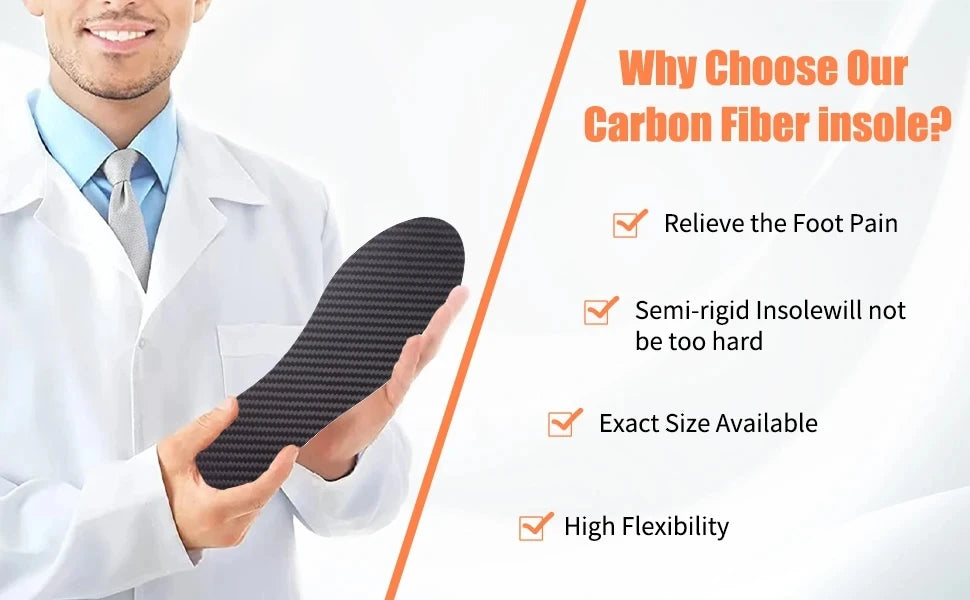 Carbon Comfort Pro Insoles – Carbon Fiber & Shock-Absorbing Support for Peak Performance & Recovery