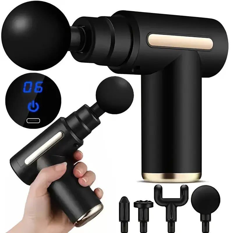 Portable Handheld Massage Gun – Muscle Relief with Carrying Case