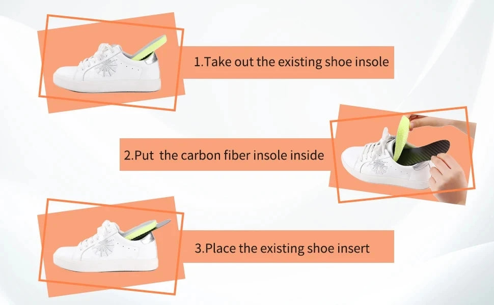 Carbon Comfort Pro Insoles – Carbon Fiber & Shock-Absorbing Support for Peak Performance & Recovery