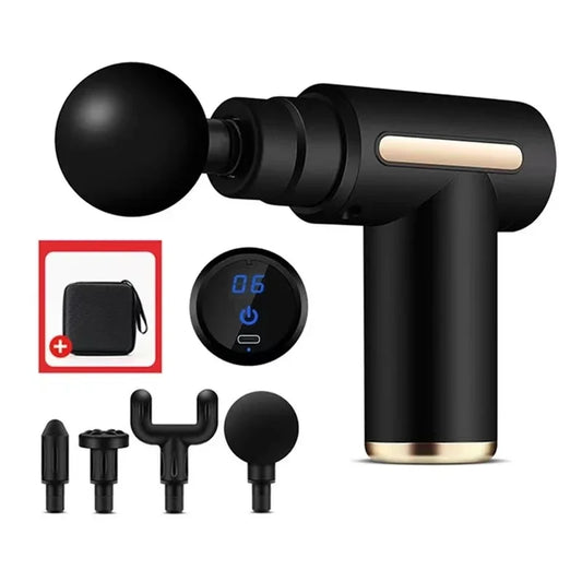 Portable Handheld Massage Gun – Muscle Relief with Carrying Case